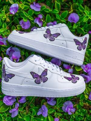 Nike Air Force 1 Purple Butterfly