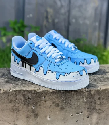 Blue Drip AF1 Sneakers
