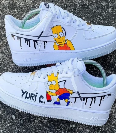 Custom Bart Graffiti Shoes