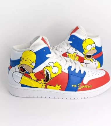 Simpsons Rage Custom Sneakers