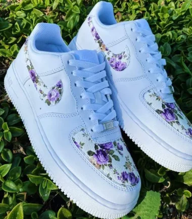 Purple Floral Air Force 1